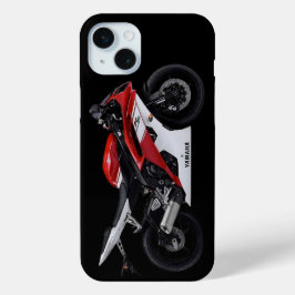 レッドヤマハYzf-R6バイク iPhone 15 Miniケース