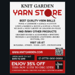レッドヤーンストアのロゴ、編み物ストア、ヤーンストア チラシ<br><div class="desc">Red Yarn Storeロゴ、編み物店、Yarn Storeの広告Flyer by The Business Card Store.</div>