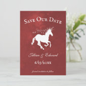 レッドユニコーンセーブ・ザ・デート案内 案内状 (スタンド正面)