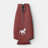 レッドユニコーンパーソナライズされたボトルクール ボトルクーラー (裏面)