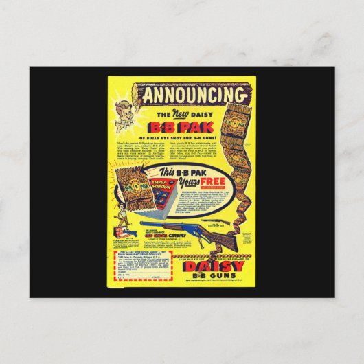 レッドライダーBBガン50の漫画ブックBBセール ポストカード (正面)