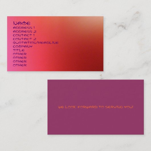 レッドライツの名刺 名刺 (正面/裏面)