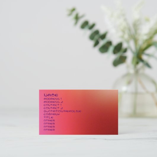 レッドライツの名刺 名刺 (スタンド正面)