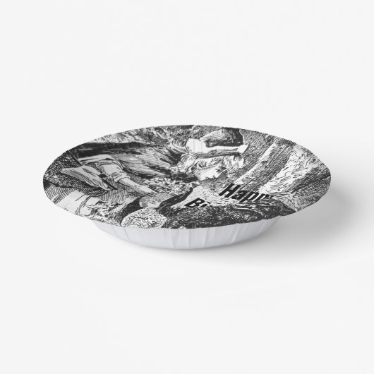 レッドライディングフードウルフフォレスト妖精の物語誕生日 ペーパーボウル (傾斜あり)