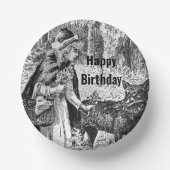 レッドライディングフードウルフフォレスト妖精の物語誕生日 ペーパーボウル (正面)