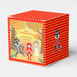 レッドライディングフードガールバースデーパーティー フェイバーボックス