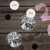 レッドライディングフード白黒おとぎ話誕生日 コンフェッティ