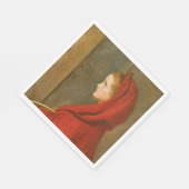 レッドライディングフード(by John Everett Millais) スタンダードランチョンナプキン (角)