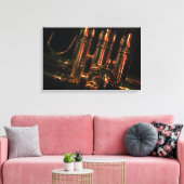 レッドライトジャズ キャンバスプリント (インサイチュ (リビング))