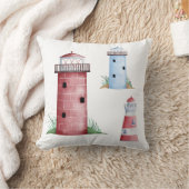 レッドライトハウス枕 クッション (ブランケット)