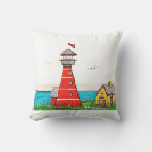 レッドライトハウス装飾用クッション