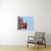 レッドライフガードタワーライフガードオンデューティ タペストリー (インサイチュ(横))