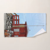 レッドライフガードタワーライフガードオンデューティ ハンドタオル (ハンドタオル)