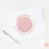 レッドラインニット大型ラウンドビジネスラベル/シール ラウンドシール (封筒)