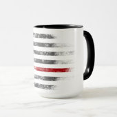 レッドラインヴィンテージベッシーロス米州旗マグカップ マグカップ (正面右)