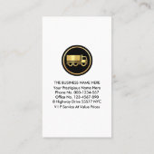 レッドライン高速道路を雇うためのトラック 名刺 (裏面)