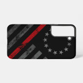 レッドライン ビンテージ アメリカ国旗 SAMSUNG GALAXYケース (裏面横)