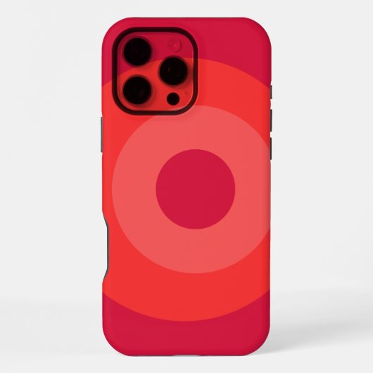 レッドラウンドApple iPhone 16 Pro Maxケース iPhoneケース (裏面)
