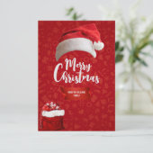 レッドラグジュアリーカードクリスマス、ファミリーカードクリスマス サンキューカード (スタンド正面)