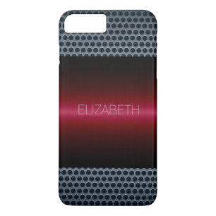 レッドラグジュアリーステンレススチールメタルルック iPhone 8 PLUS/7 PLUSケース