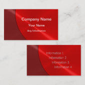 レッドラグジュアリー名刺 名刺 (正面/裏面)