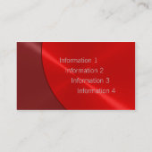 レッドラグジュアリー名刺 名刺 (裏面)