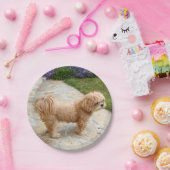 レッドラサアプソ犬 ペーパープレート (パーティー)