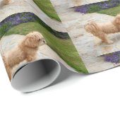 レッドラサアプソ犬 ラッピングペーパー (ロールコーナー)