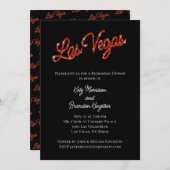 レッドラスベガススパークルスリハーサルディナー 招待状 (正面/裏面)