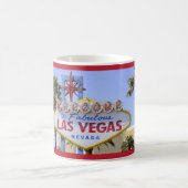 レッドラスベガスネバダウェルカムサインコーヒーマグ コーヒーマグカップ (中央)
