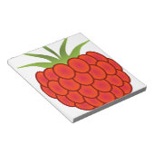 レッドラズベリーラインアート ノートパッド (アングル)