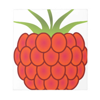 レッドラズベリーラインアート ノートパッド