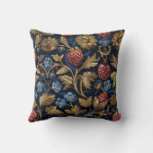 レッドラズベリー&ブルーブルーベリーフ王室のァームスタイル クッション (裏面)