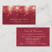 レッドラックス《写真》ぼけ味スパークルブエレガントティック 名刺 (正面/裏面)