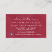 レッドラックス《写真》ぼけ味スパークルブエレガントティック 名刺 (裏面)