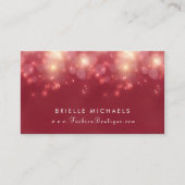 レッドラックス《写真》ぼけ味スパークルブエレガントティック 名刺 (正面)