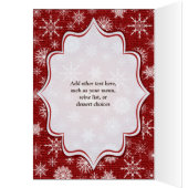 レッドラップ、スノーフレーク、ディアテーブル番号カード (内側 (左))