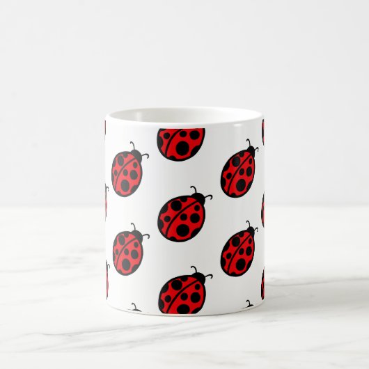 レッドラディバグコーヒーマグギフト コーヒーマグカップ (中央)