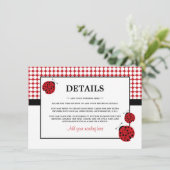 レッドラディバグチャイルドズバースデーパーティー詳細 招待状 (スタンド正面)