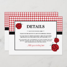 レッドラディバグチャイルドズバースデーパーティー詳細