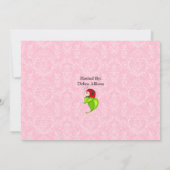 レッドラディバグベビーシャワー招待状 招待状 (裏面)