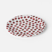 レッドラディバグモダンー ペーパープレート (アングル)