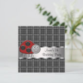 レッドラディバグ女子7thバースデーパーティー 招待状 (スタンド正面)