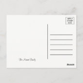 レッドラディバグ子供の誕生日パーティーありがとう ポストカード (裏面)