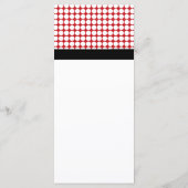 レッドラディバグ子供の誕生日パーティーメニュー メニュー (裏面)