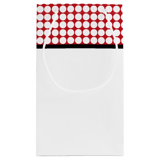 レッドラディバグ子供の誕生日パーティー スモールペーパーバッグ (裏面)