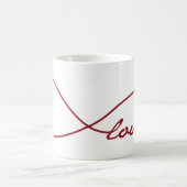 レッドラブインフィニティマグ コーヒーマグカップ (中央)