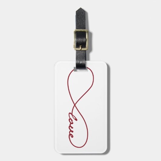 レッドラブインフィニティラゲッジタグ ラゲッジタグ (正面縦)