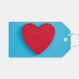 レッドラブハート ギフトタグ