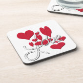 レッドラブハート コースター (左側)